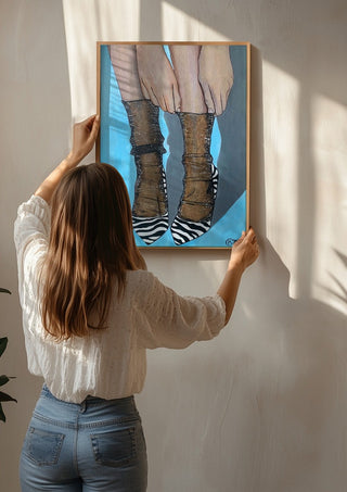 Zebra Heels - Art By Biba