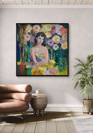 Woman among Flowers - Elena Avanesova