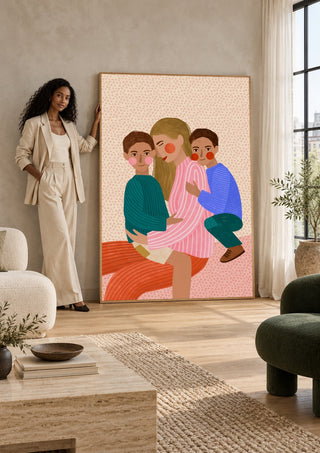 Joyful Family Hug - Bea Müller