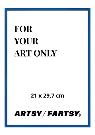 Blue Wooden Frame 21x30 cm