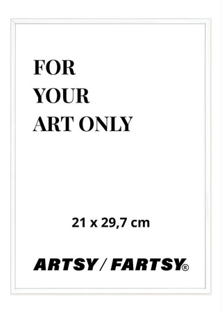 White Wooden Frame 21x30 cm