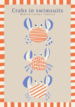 Cute Crabs In Swimsuits - Annick