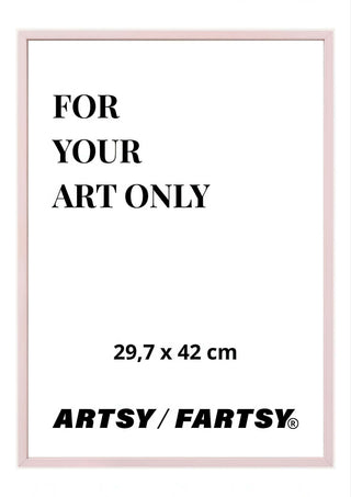 Pink Wooden Frame 30x42 cm