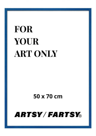 Blue Wooden Frame 50x70 cm