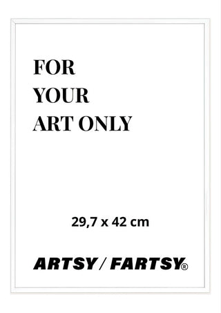 White Wooden Frame 30x42 cm