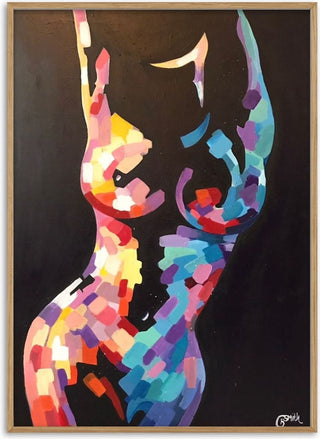 Mosaic Nude in Colour - Art By Biba