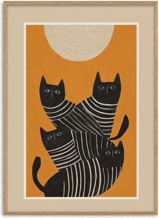 Abstract Black Cats - Branka Kodžoman