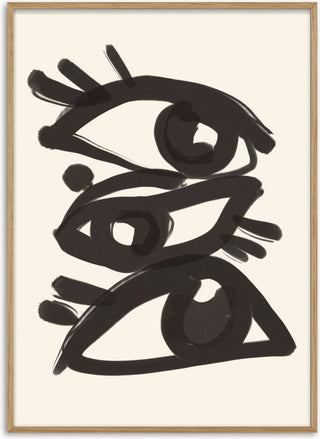 Abstract line art eyes 3 - ThingDesign
