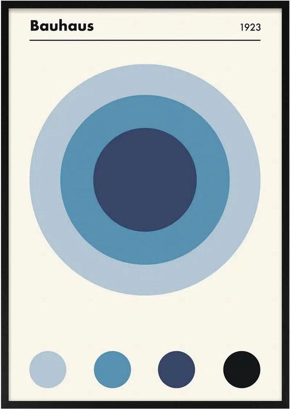 Bauhaus Blue 1923 poster