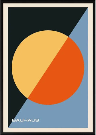 Bauhaus cirkel kunst poster
