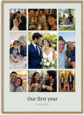 The Big Moment – Eight Photos Around Collage Poster