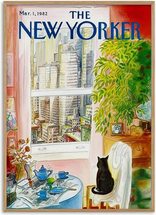 Cat in Window Poster