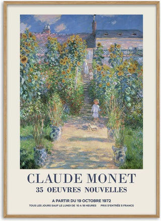 Claude Monet kunstenerens have poster