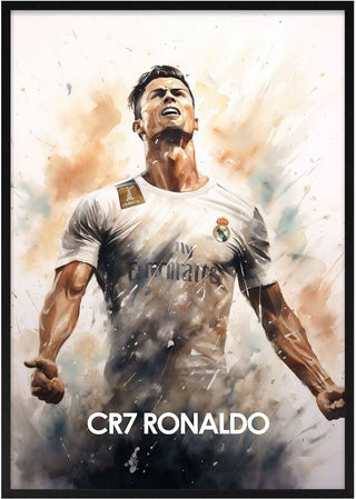 CR7 Ronaldo Football Poster