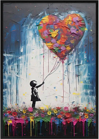 Girl With Balloon - Banksy Inspired