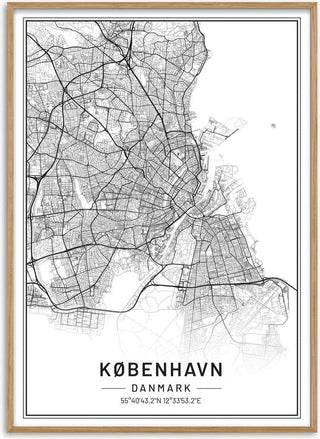 Kort over København - Byposter