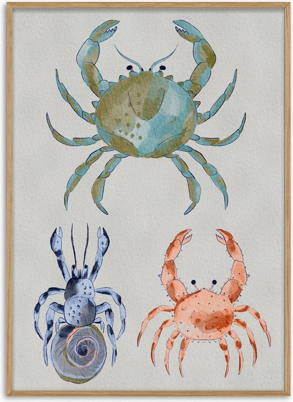 Ocean Crabs Watercolor - Nikita Jariwala