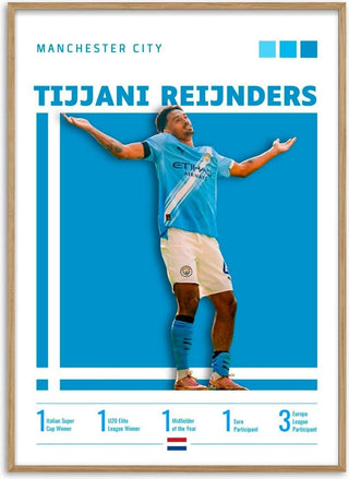 Tijjani Reijnders - Manchester City Football Poster