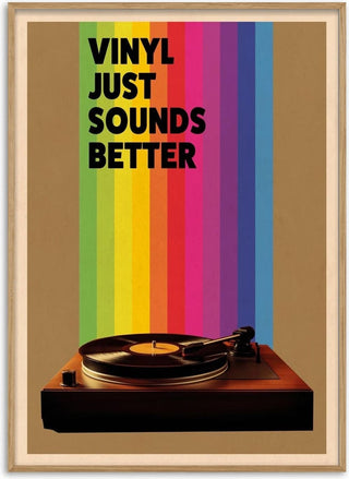 Vinyl Just Sounds Better - Wallchart