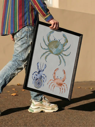 Ocean Crabs Watercolor - Nikita Jariwala