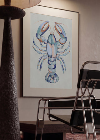 Watercolor Blue Lobster - Nikita Jariwala